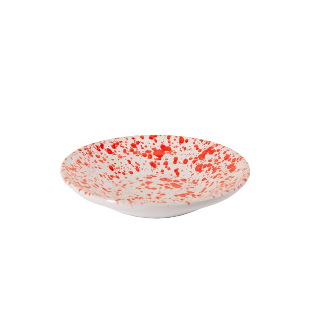 This hand-painted ceramic soup bowl is great for serving your favorite dishes or looks great as decor. Hues of red and...