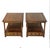 Pair of vintage Mid Century Modern rectangular end/side tables by Hekman Furniture, circa 1970’s. Walnut frame with...