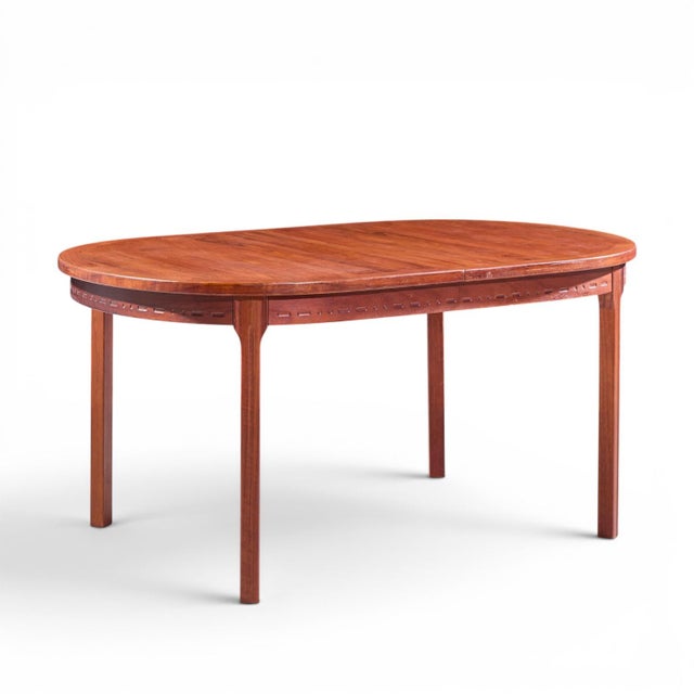 Nils Jonsson for Troeds Mid Century Swedish Teak Expanding Dining Table With 2 Leaves For Sale In Chicago - Image 6 of 13