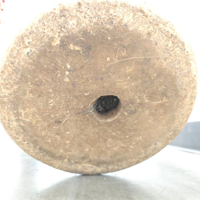 Large Rustic Terra Cotta Amphora Floor Vase For Sale - Image 9 of 9