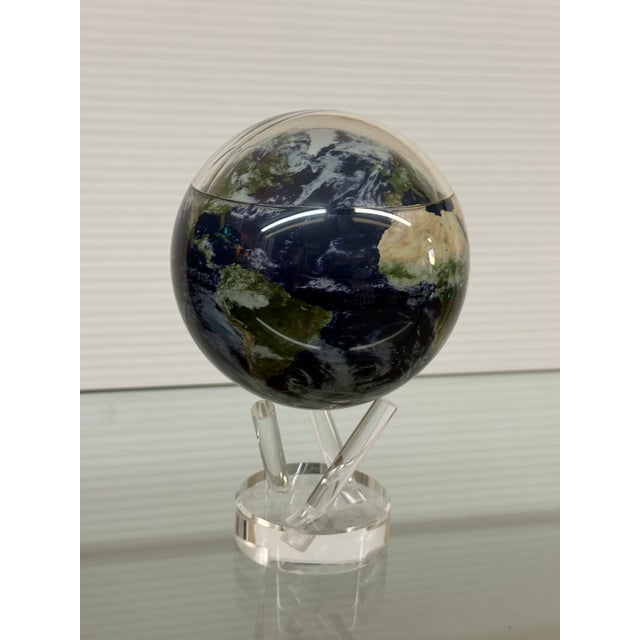 Mova Rotating Earth Globe on Acrylic Stand For Sale - Image 9 of 12