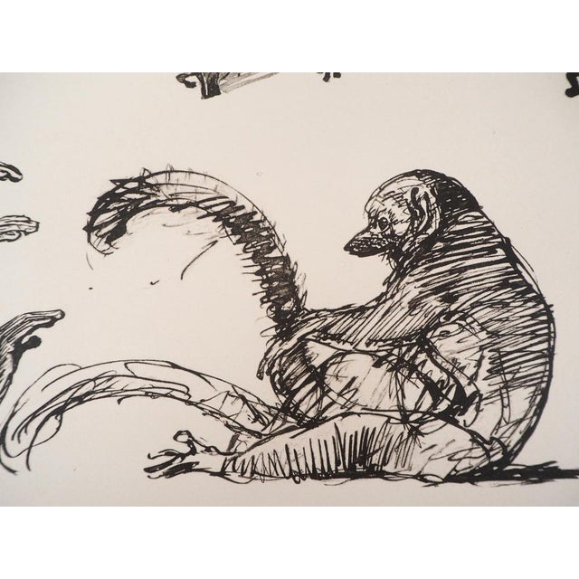 Théophile Alexandre Steinlen, The Monkeys, 1933, Lithograph For Sale - Image 4 of 5