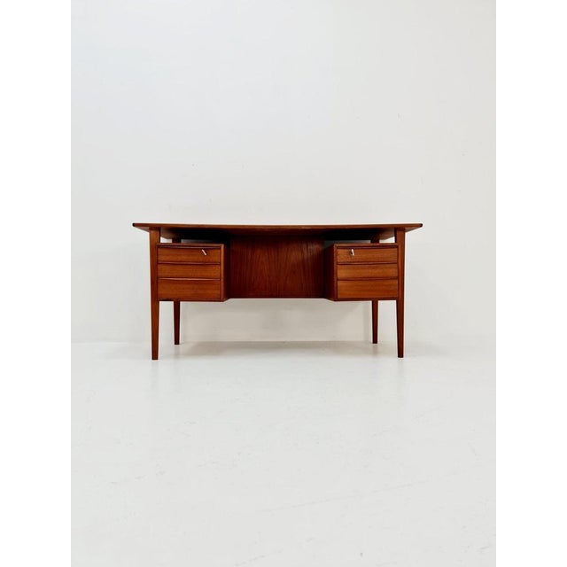 Danish Teak Desk by Peter Løvig Nielsen for Løvig, 1960s For Sale - Image 11 of 11