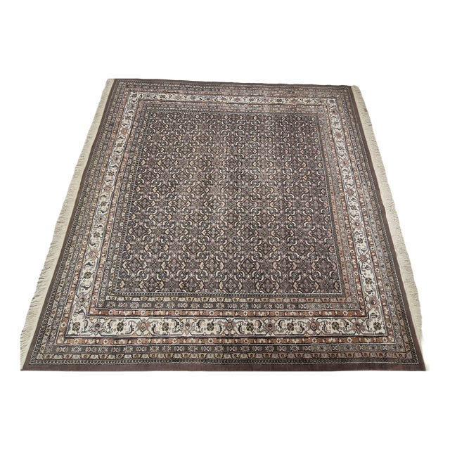 Handwoven Wool Herati Rug, 1960s For Sale