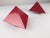 Red Metal Geometric Wall Lights, 1970s, Set of 2 For Sale - Image 5 of 10