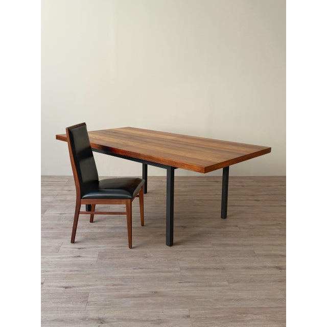 Milo Baughman for Dillingham Mixed-Wood Extension Dining Table With Two Leaves For Sale - Image 11 of 12