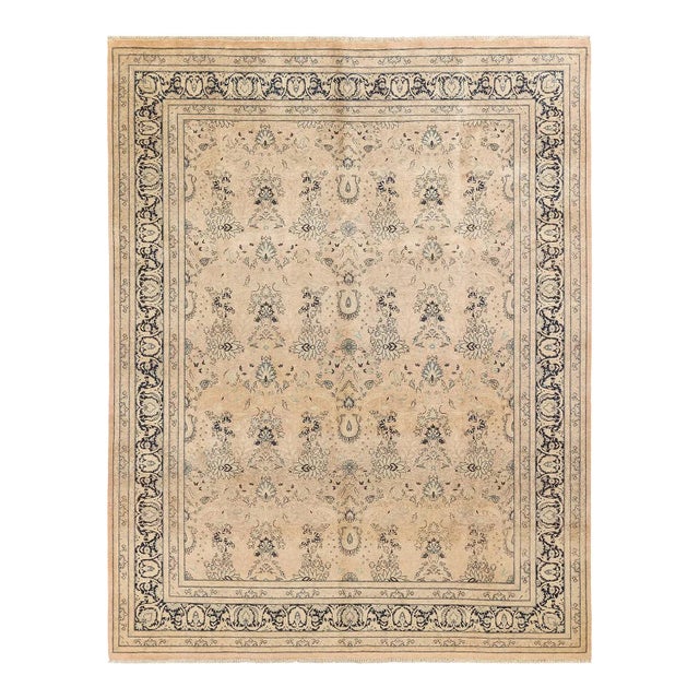 Mogul Collection Hand-Knotted Area Rug - Beige 8' 2" x 10' 3" For Sale - Image 9 of 9