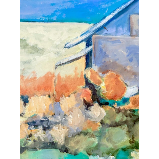 Textile Original Impressionist Landscape Painting, "Poppies," by Burson, 1995 For Sale - Image 7 of 10