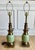 Mid-Century Modern Vintage Stiffel Celadon Green Ceramic & Solid Brass “Ostrich Egg” Table Lamps – Pair For Sale - Image 3 of 7