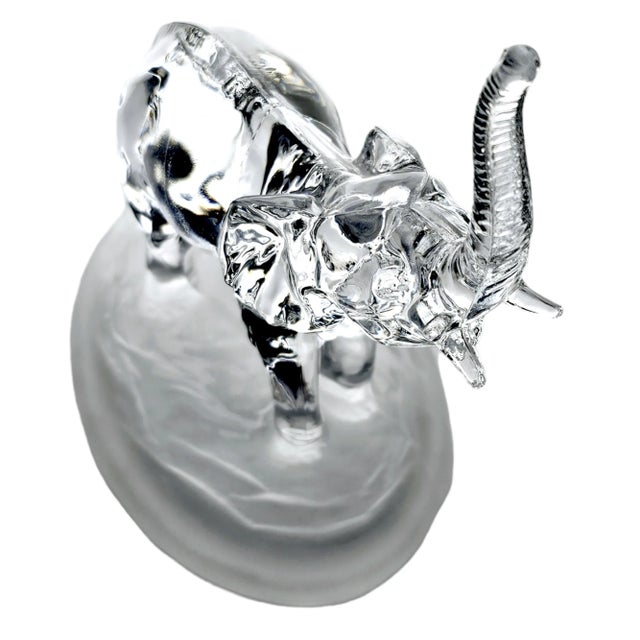 Cristal d'Arques Elephant Figurine 24% Lead Crystal For Sale In San Francisco - Image 6 of 8