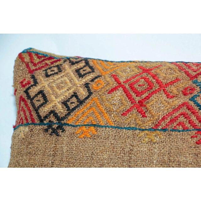 Vintage Moroccan Berber Pillow Hand-Woven Rug Pillow For Sale In Palm Springs - Image 6 of 13