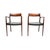 An exceptional pair of Danish vintage model 57 chairs by Niels Moller. They were made in Denmark by JL Moller Mobelfabrik,...