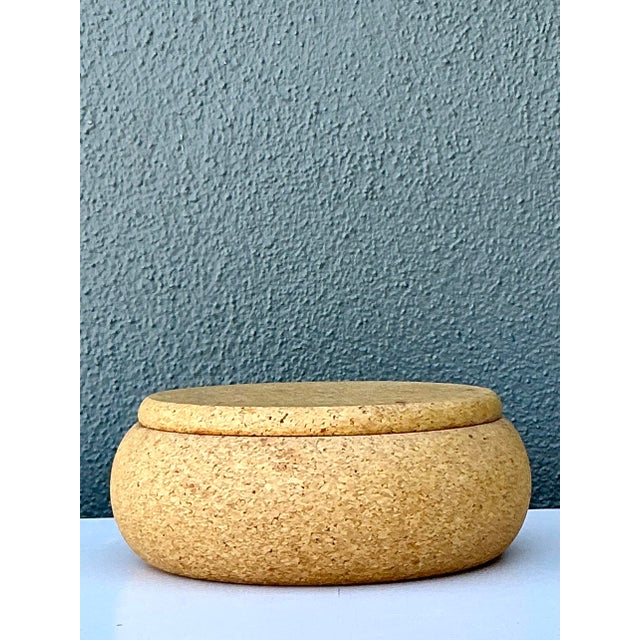 Vintage Cork Lidded Box For Sale - Image 4 of 12