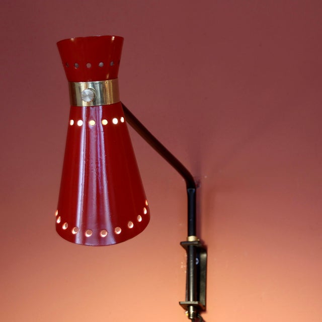 Mid-Century Diabolo Sconce, 1950s For Sale - Image 9 of 14