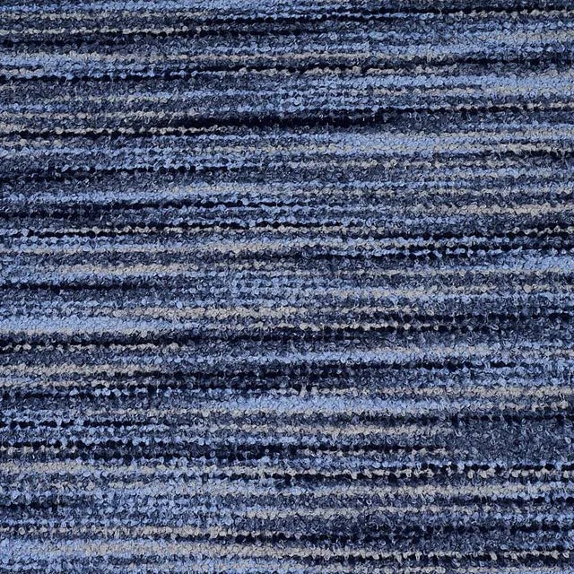 Sample- Schumacher Bensley Boucle Fabric in Blue For Sale