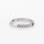 Contemporary Adolfo Courrier Sapphire Pave Diamond Stacking Ring 18 Karat Gold Jewelry size 5.5 For Sale - Image 3 of 7