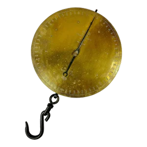 Circa 1920 Salter Brass 600lb Capacity Spring Scale Model 85t England