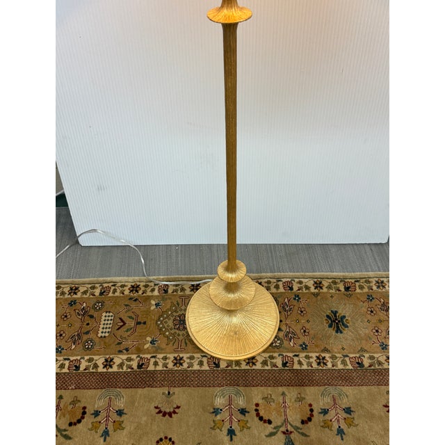 Metal Barbara Barry for Visual Comfort Lotus Floor Lamp, Gold For Sale - Image 7 of 12