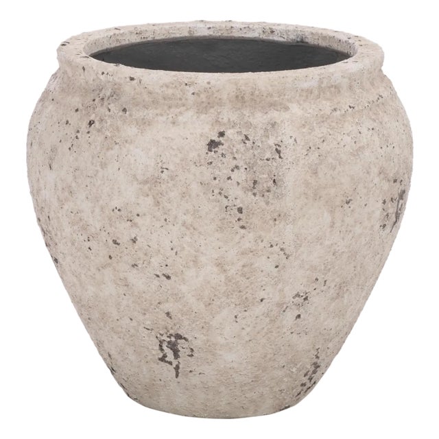 Ramsey Planter Pot, Antique White For Sale