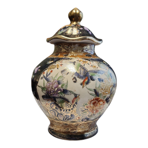 Mid 20th Century Chinese Satsuma Lidded Vase