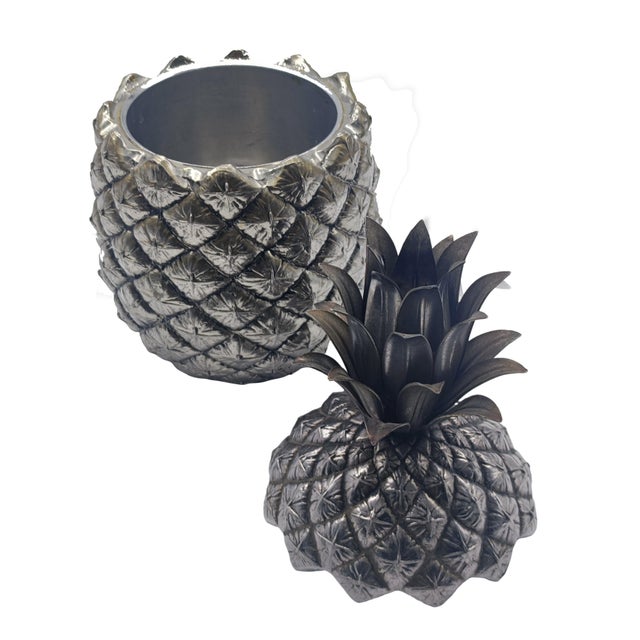Mid-Century Modern Pineapple Ice Bucket by Mauro Manetti for Fonderia dArte Firenze, Italy, 1970s For Sale - Image 3 of 7