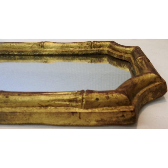 Italian Florentia Bamboo Style Mirror For Sale - Image 4 of 8