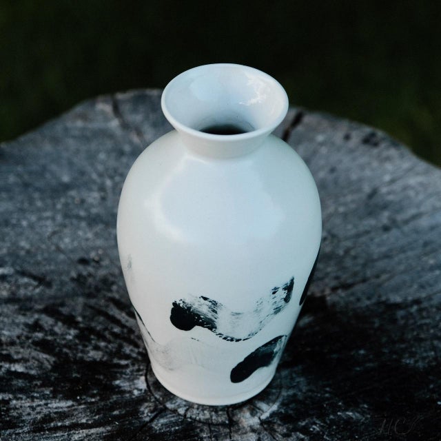 Small Stoneware Vase For Sale - Image 4 of 4