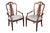 A pair of reproduction English Regency style armchairs in mahogany by Jonathan Charles for their Buckingham, collection....