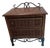 1980s Wicker Rattan Wood Metal Nightstand 2 Drawer Medium Tone Color For Sale