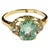 Metal 18k Gold Tourmaline and White Topaz Cocktail Ring For Sale - Image 7 of 8