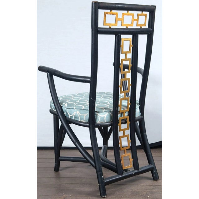 1950s Vintage James Mont Style Asian Modern Armchairs- a Pair For Sale - Image 15 of 18