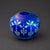 Glass 1980s Fenton Favrene Satin Sunflower Blue Art Glass-Etched-Cobalt Vase, Limited Edition For Sale - Image 7 of 11