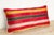 1980s Kora Striped Mashru Lumbar Pillow For Sale - Image 5 of 8