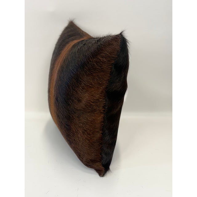 Rich, dramatic, and unmistakably natural, this 16” x 16” pillow cover is crafted from premium Brazilian Watusi cowhide in...