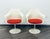 Rare early pair of Eero Saarinen Tulip Pedestal Swivel Armchairs Model 150A, designed by Eero Saarinen for Knoll in 1956....