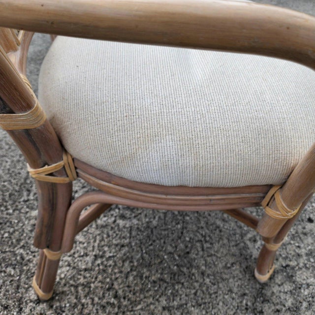 Maitland Smith Style Bamboo & Tessellated Dining Chairs Set of 6 For Sale - Image 10 of 15