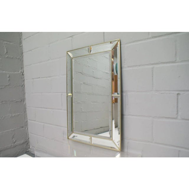 Metal Vintage Glass Mirror, 1970s For Sale - Image 7 of 7