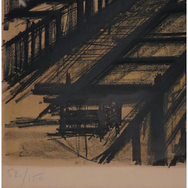 Bernard Buffet, San Francisco Skyline, 1966, Original Signed Lithograph For Sale - Image 4 of 10