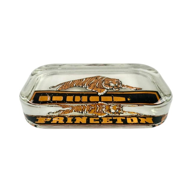 Vintage Princeton University Tiger Glass Paperweight Ivy League Mascot Desk Decor For Sale In Washington DC - Image 6 of 10