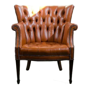1930s Leather Wing Back Chair by Baker Furniture