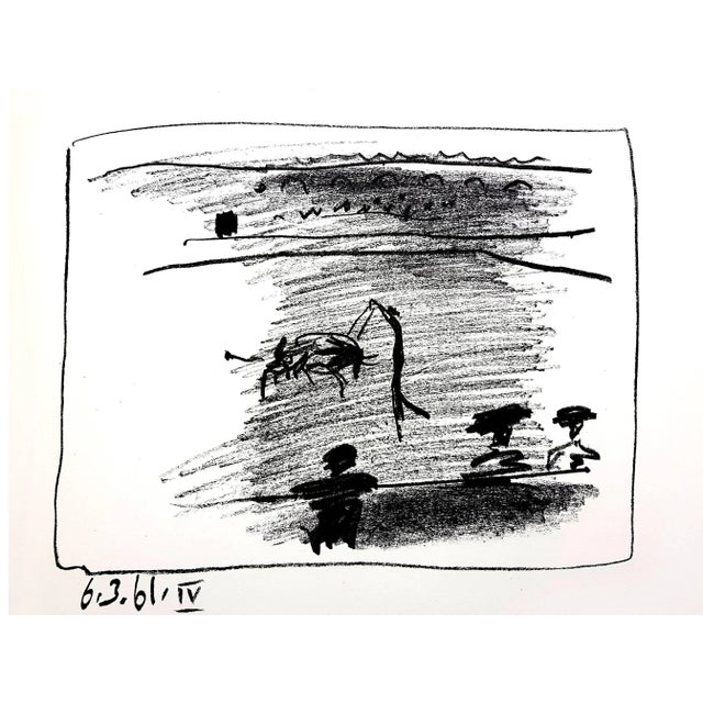 Original Lithograph by Picasso Atelier Mourlot. Paper: Vélin. Dimensions : 9 5/8 x 12 7/16 inches Picasso is not just a...