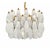 Gold Alabaster White Murano Glass Pendant Light with Polyhedrons from Justfurnituress SRL For Sale - Image 8 of 10