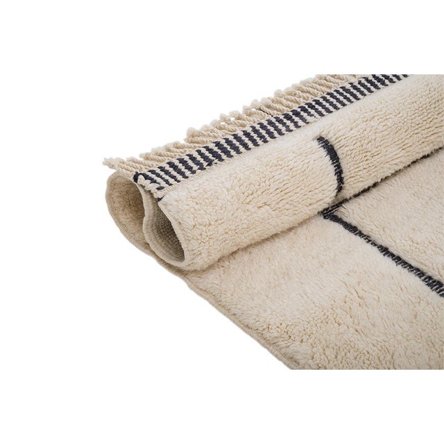 Textile Hand-Knotted Wool Rug by Azele Studio For Sale - Image 7 of 13