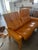 Tan 1990s Ekornes Stressless Reclining Leather Sofa For Sale - Image 8 of 9