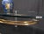 Charles Hollis Jones Mid-Century Oval Thick Glass Top Lucite Brass Base Coffee Table For Sale - Image 4 of 11
