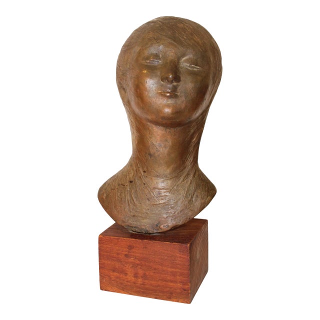 Mid-Century Modern Italian Bronze Sculpture by Pino Conte For Sale