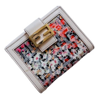 Vintage Fendi Floral Wallet For Sale
