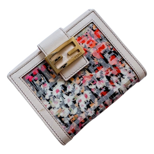 Vintage Fendi Floral Wallet For Sale