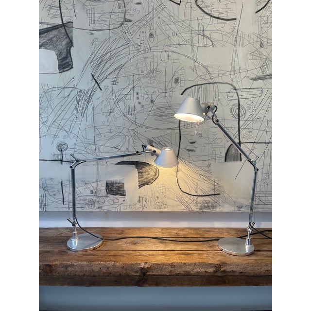 1980s Italian Artemide Tolomeo Mini Table Lamps – De Lucchi & Fassina - Pair For Sale - Image 6 of 6