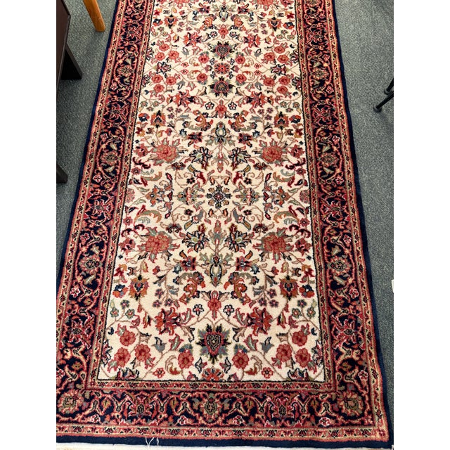 Design Plus Gallery presents an East Indian Farahan-style runner showcasing a classic allover floral pattern inspired by...